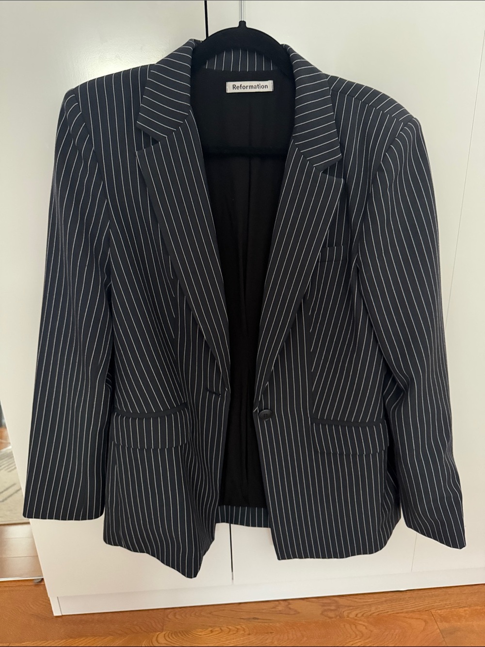 Reformation Pinstripe Blazer